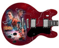 Michael J. Fox Signed Back To The Future Photo Graphics Guitar ACOA