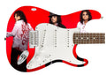 Alice Cooper Signed 3x Bloody Photo Graphics Strat Guitar ACOA