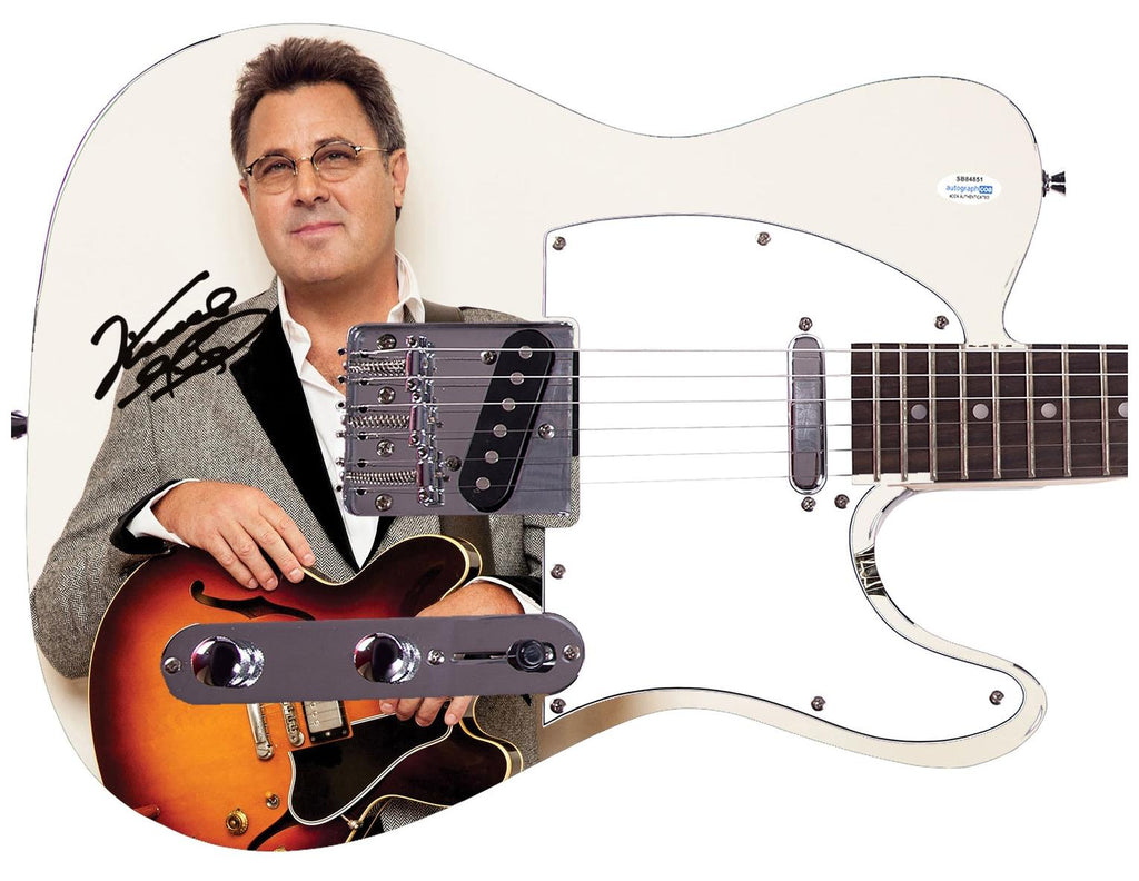 Vince Gill Signed Autographed Graphics Photo Guitar ACOA