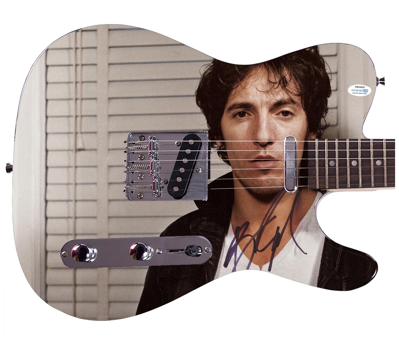 Bruce Springsteen Autographed Darkness On Edge of Town LP CD Graphics Photo Guitar