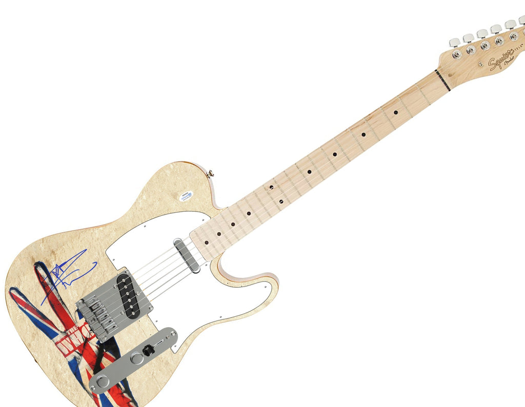The Who Pete Townshend Signed Fender Autographed Custom Graphics Photo Guitar