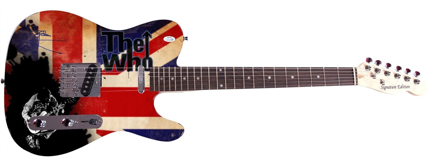 The Who Pete Townshend Signed Autographed Custom Graphics Photo Guitar ACOA