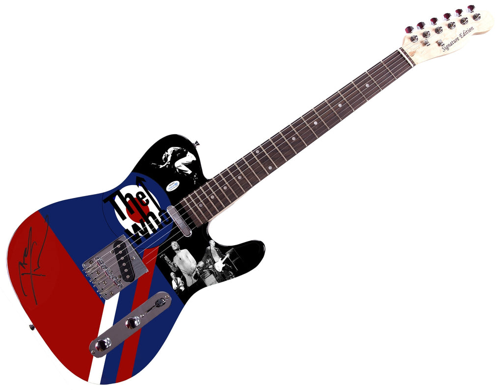 The Who Pete Townshend Signed Autographed Custom Graphics Photo Guitar ACOA