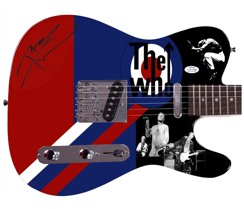 The Who Pete Townshend Signed Autographed Custom Graphics Photo Guitar ACOA