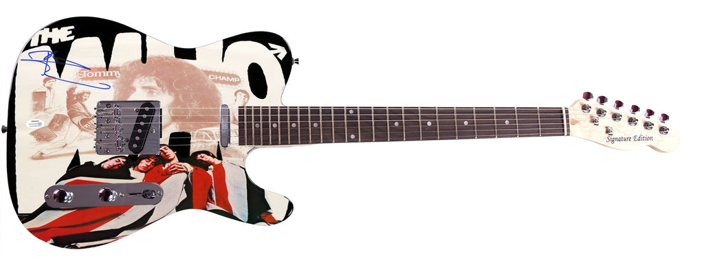 The Who Pete Townshend Signed Autographed Custom Graphics Photo Guitar ACOA