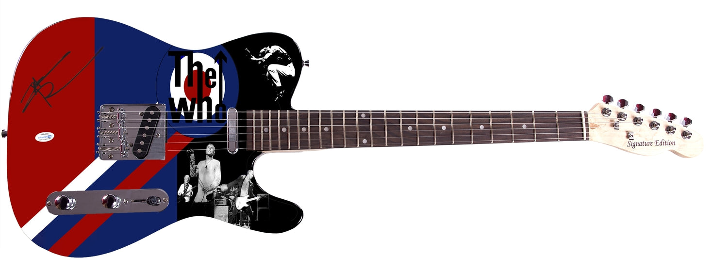 The Who Pete Townshend Signed Autographed Custom Graphics Photo Guitar ACOA