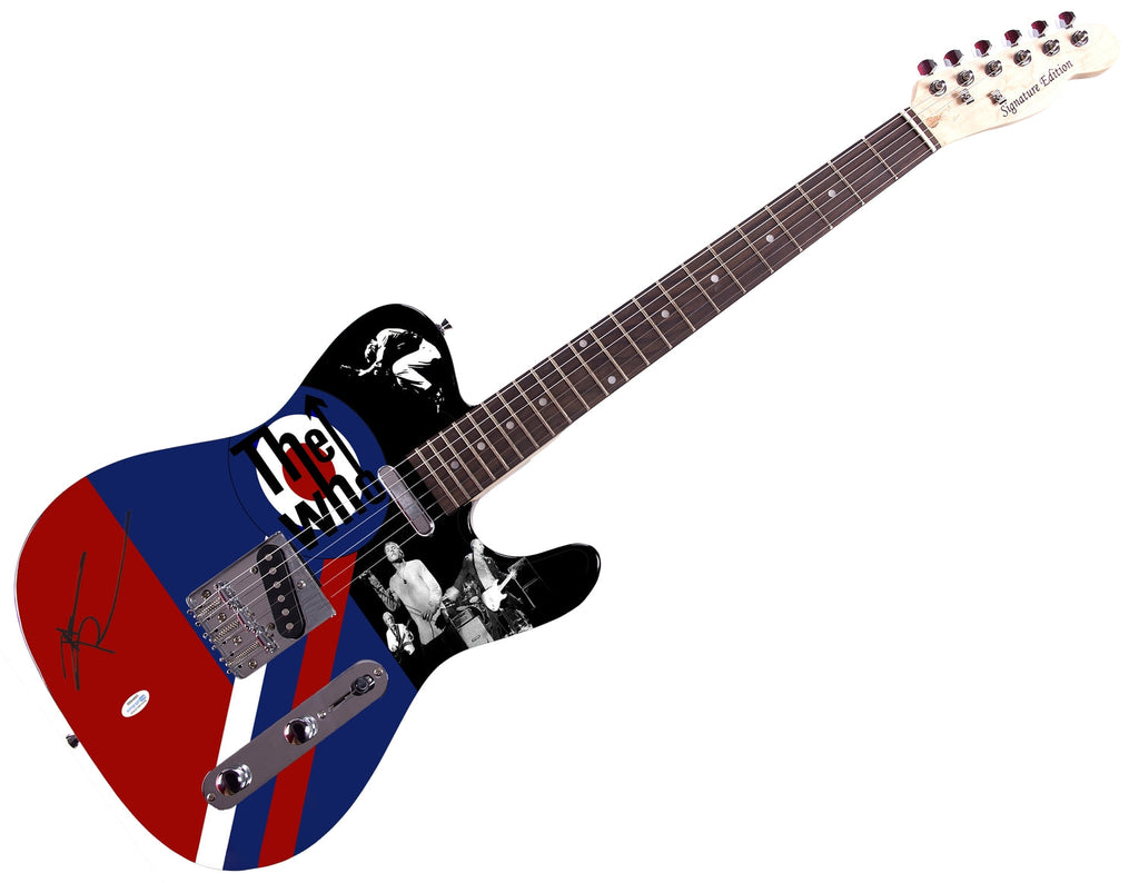The Who Pete Townshend Signed Autographed Custom Graphics Photo Guitar ACOA