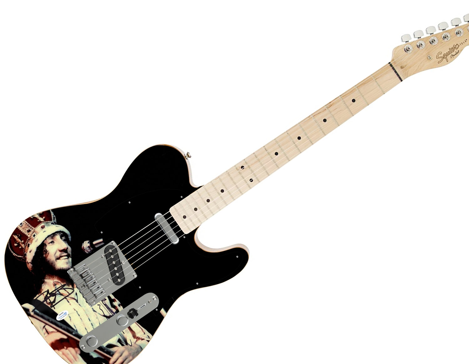 The Who Pete Townshend Signed Fender Autographed Custom Graphics Photo Guitar