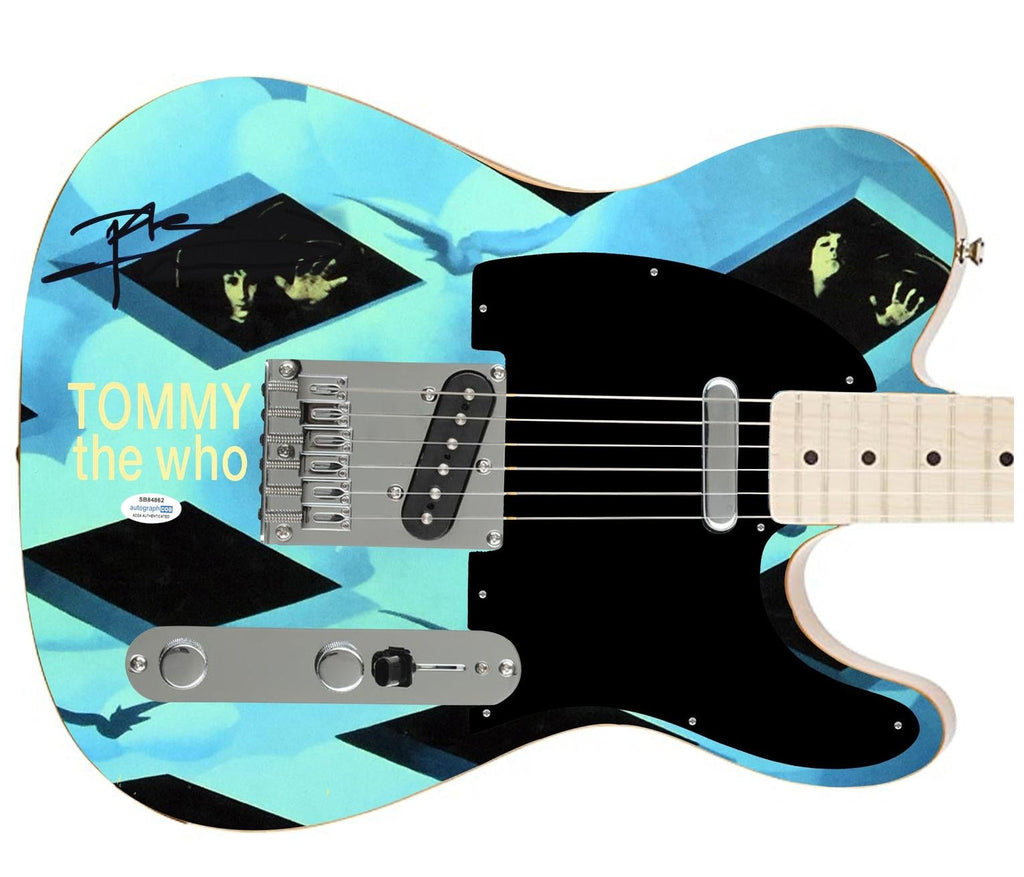The Who Pete Townshend Signed Fender Tommy Album Lp Cd Graphics Photo Guitar