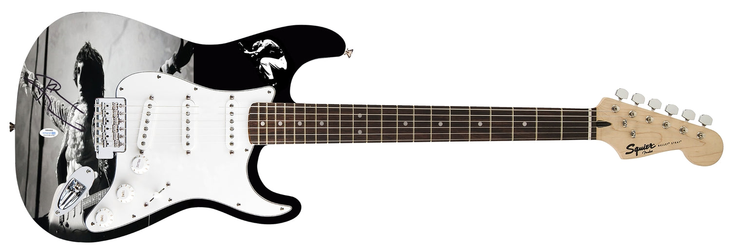The Who Pete Townshend Signed Fender 1/1 Custom Graphics Photo Guitar ACOA