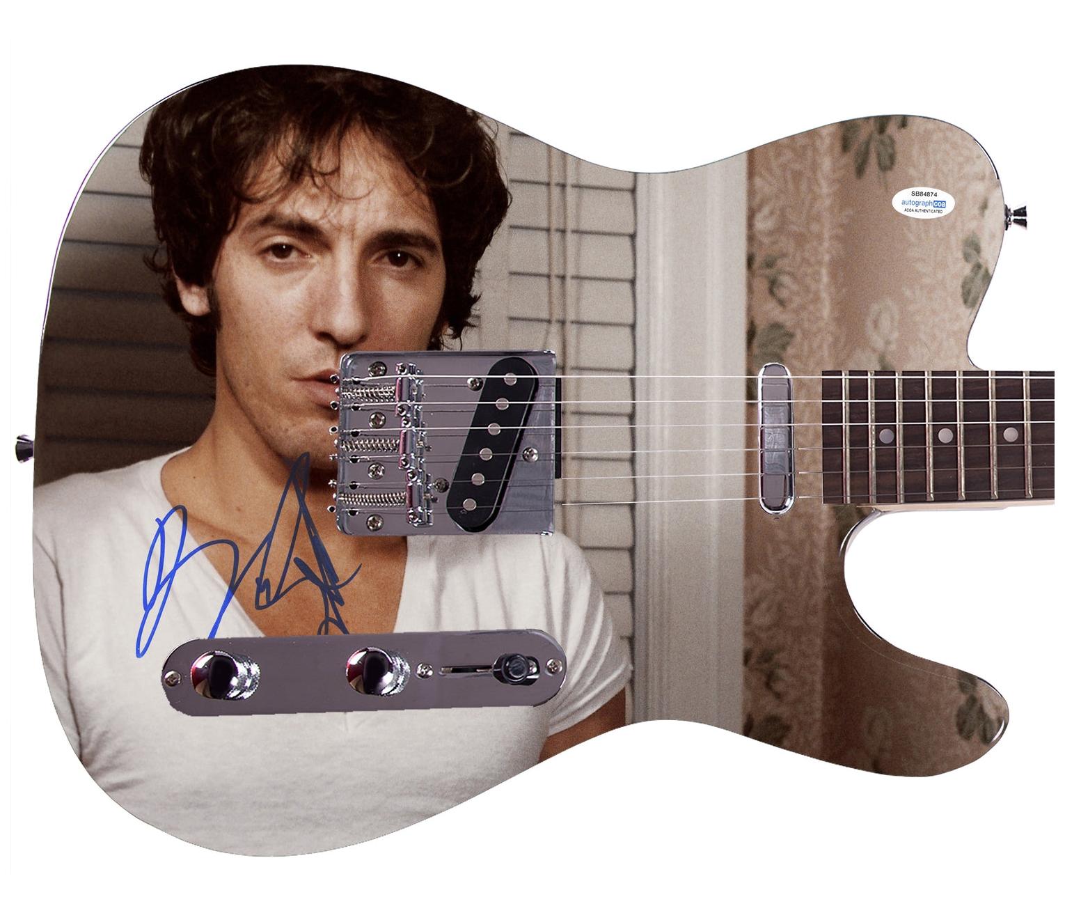 Bruce Springsteen Autographed Darkness On Edge of Town LP CD Graphics Photo Guitar
