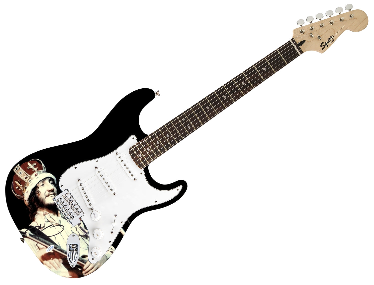 The Who Pete Townshend Signed Fender 1/1 Custom Graphics Photo Guitar ACOA