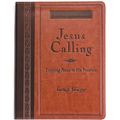 Jesus Calling, Large Text Brown Leathersoft, with Full Scriptures: Enjoying Peace in His Presence (a 365-Day Devotional) - The Perfect Father's Day Gi - Imitation Leather