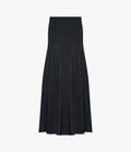 Seamed Knit Flare Skirt | Black