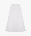 Seamed Full Skirt | White