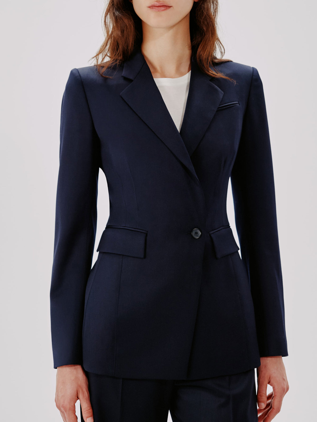 Seamed Waist Jacket - Resale | Navy