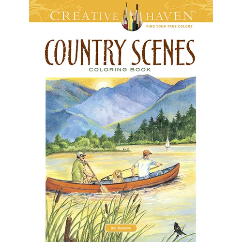 Country Scenes Coloring Book - Paperback