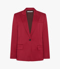 Single Button Relaxed Jacket | Pinot Noir