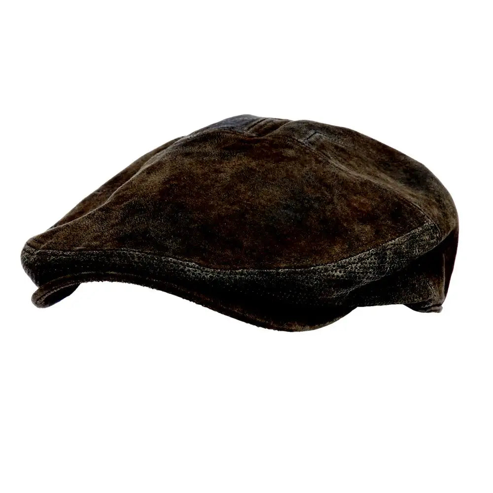 Scala Hood - Leather Flat Cap