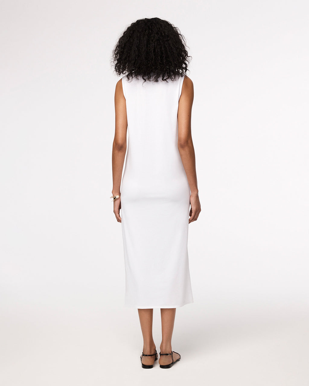 Sleeveless Tee Dress | White