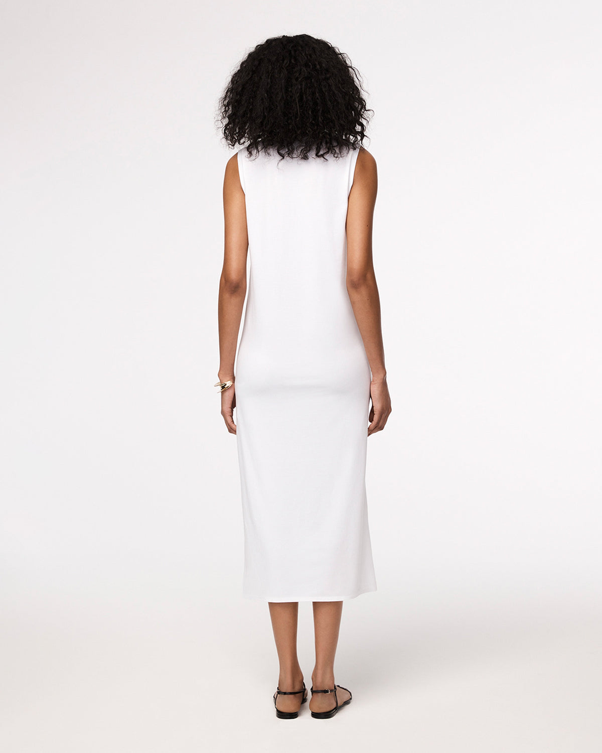 Sleeveless Tee Dress | White
