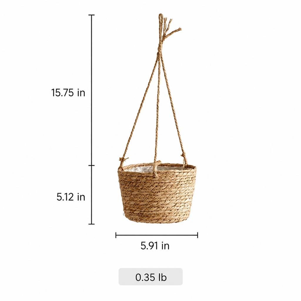 Hanging Seagrass Planter Basket