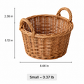 Harvest Loop Wicker Basket
