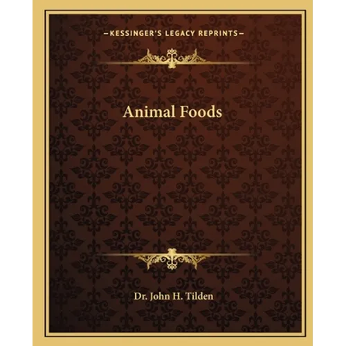 Animal Foods - Paperback