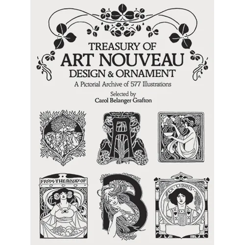 Treasury of Art Nouveau Design & Ornament - Paperback