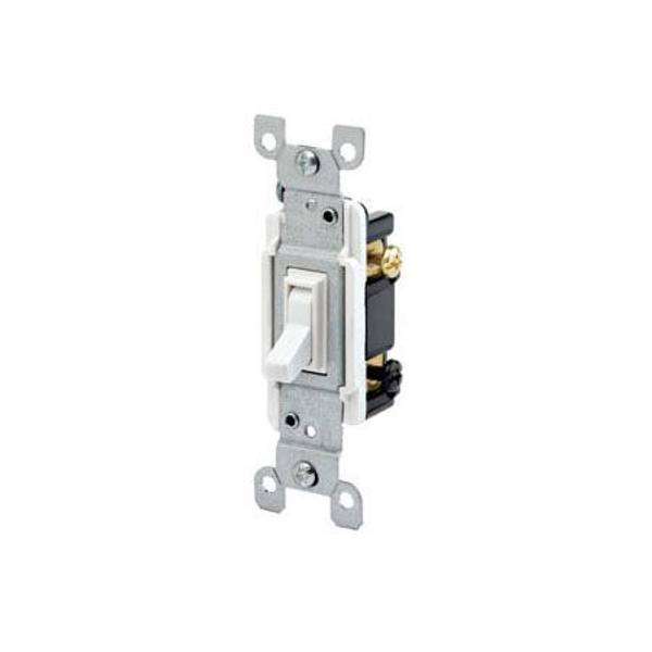 SWITCH GRND 3WAY 15A WHT