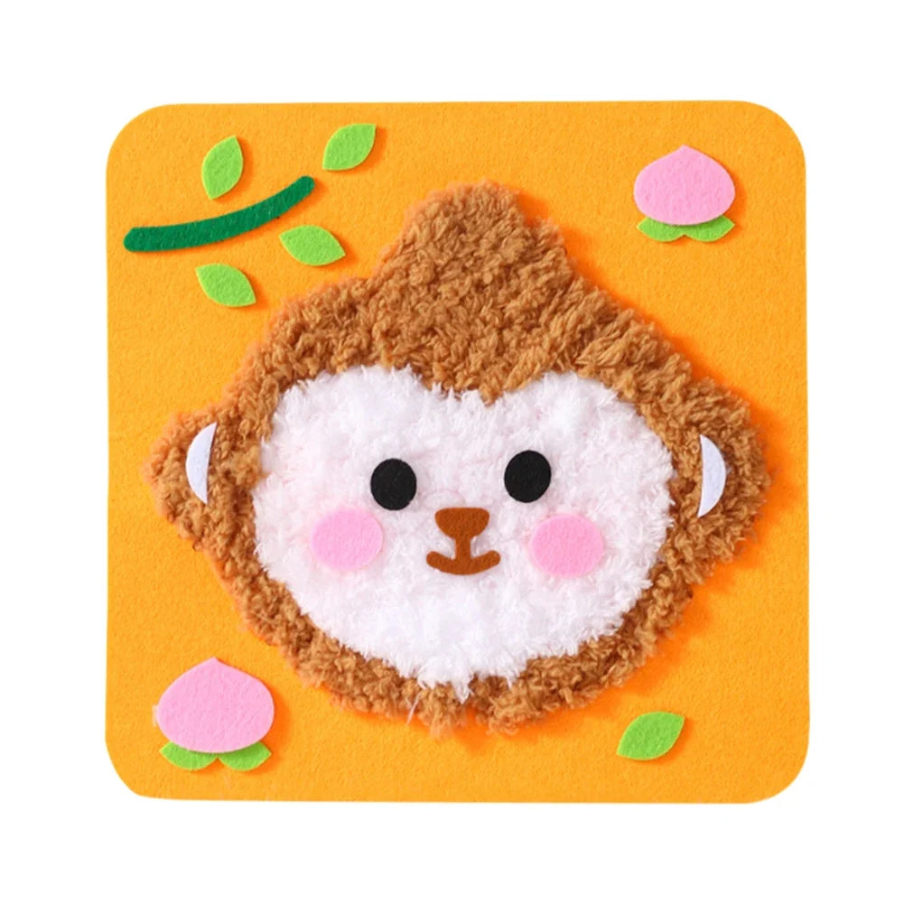 Creative DIY Sewing Kit for Beginners | Cute Animal Embroidery Doll Set