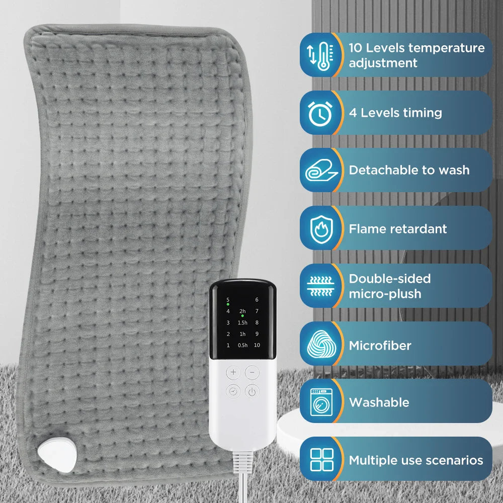 Agdoad Electric Heating Pad For Cramps With 9 Temperature Settings
