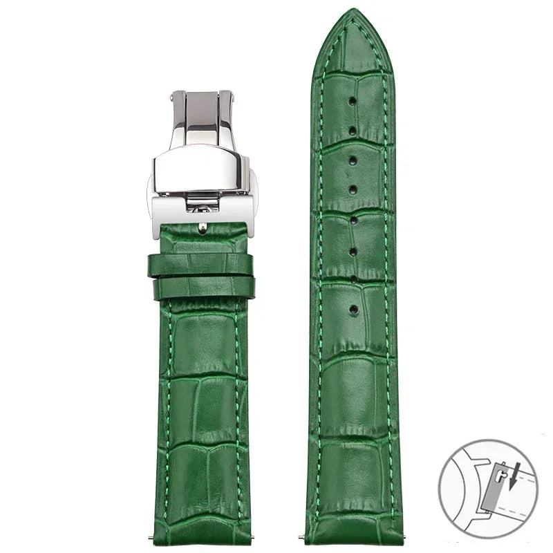 Garmin 14/18/20/22/24mm Quick Release Croc-Embossed Leather Band