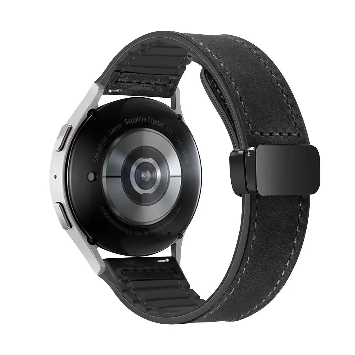 Garmin 18/20/22mm Quick Release Leather and Silicone Magnetic Band