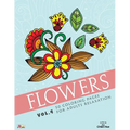 Flowers 50 Coloring Pages For Adults Relaxation Vol.4 - Paperback