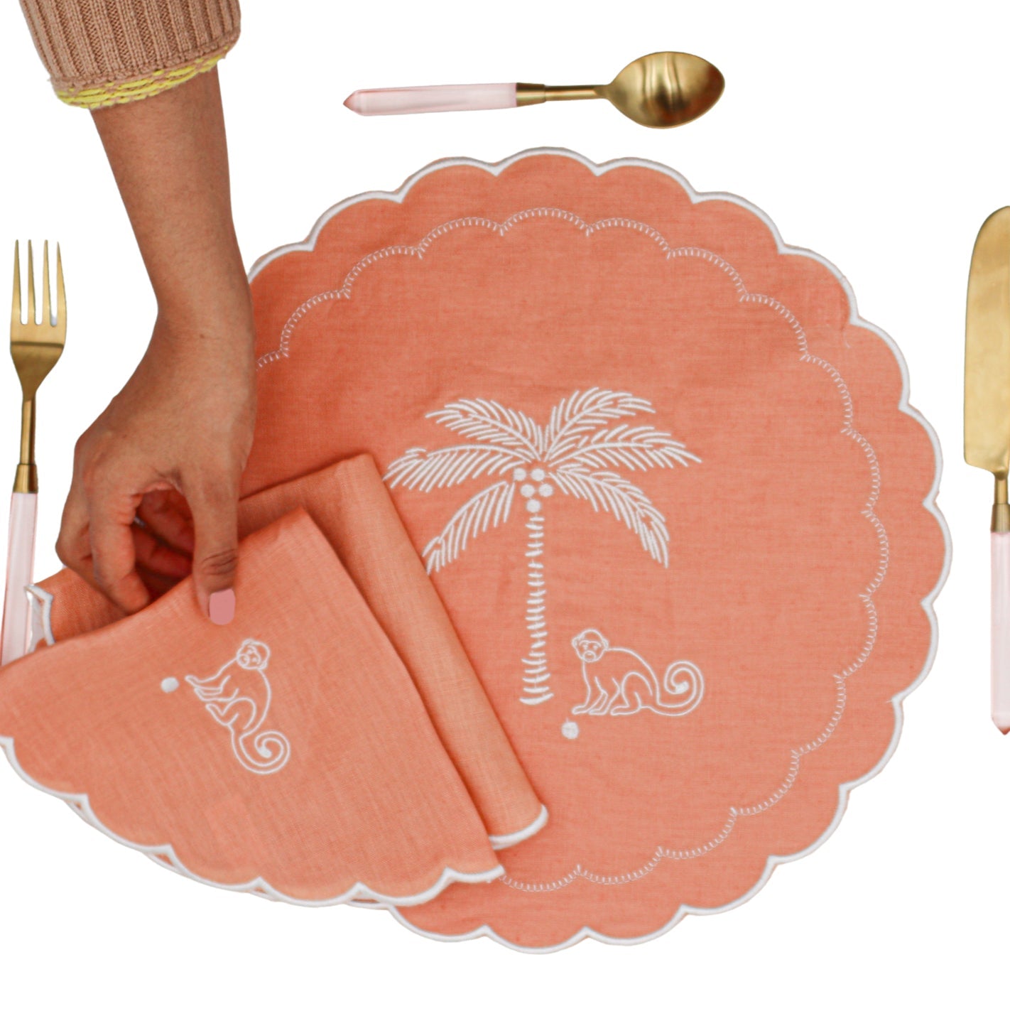 Dusky Rose Simia Napkin - Set of 4