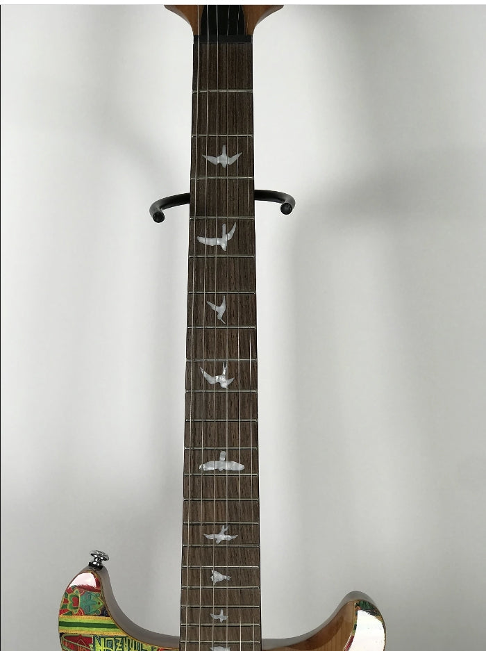 Carlos Santana Hand Autographed Corazon Art Graphics PRS SE Guitar w Case