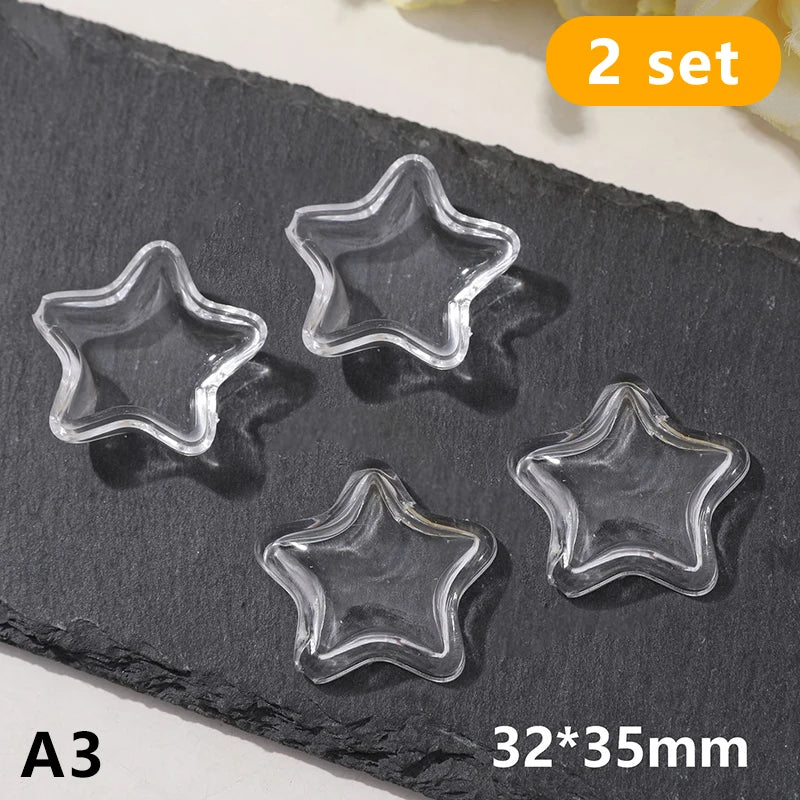 2pcs Pet Hair Keepsake Box | Transparent Dog Cat Fur Storage for DIY Memorial Decor