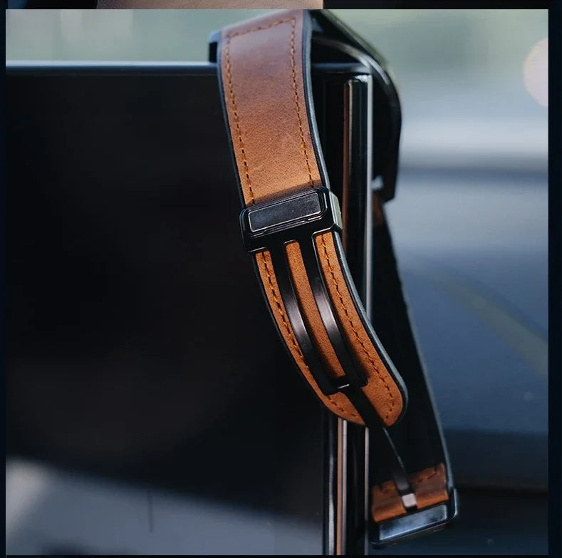Garmin 18/20/22mm Quick Release Leather and Silicone Magnetic Band