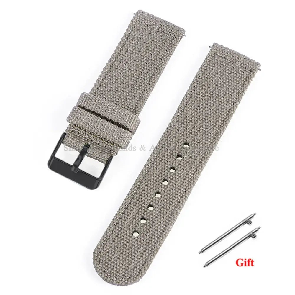Garmin 18/20/22mm Quick Release Woven Nylon Band with Buckle Options