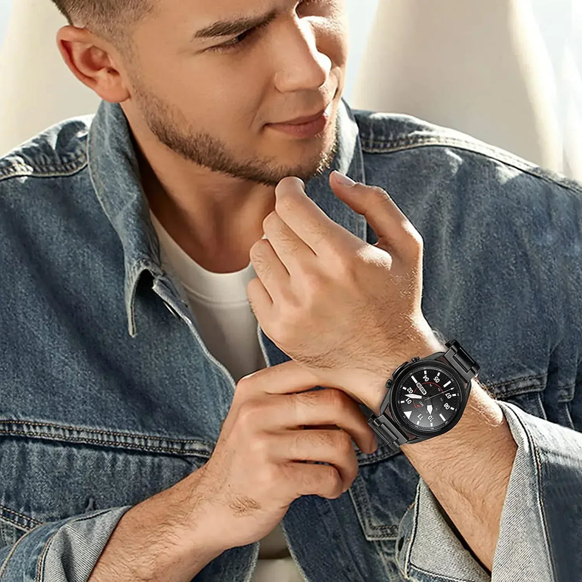 Amazfit Balance, GTR, GTS & Bip Titanium Link Bracelet