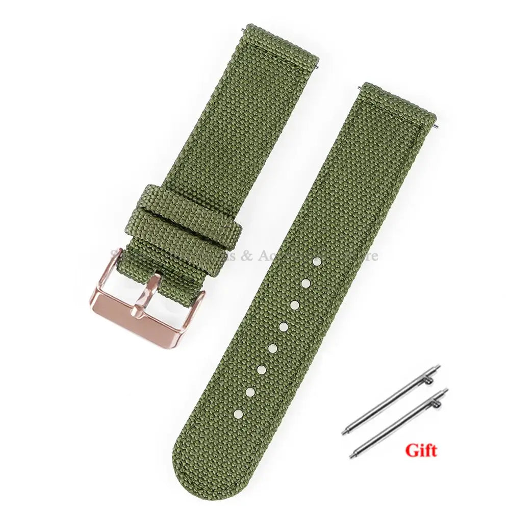 Garmin 18/20/22mm Quick Release Woven Nylon Band with Buckle Options