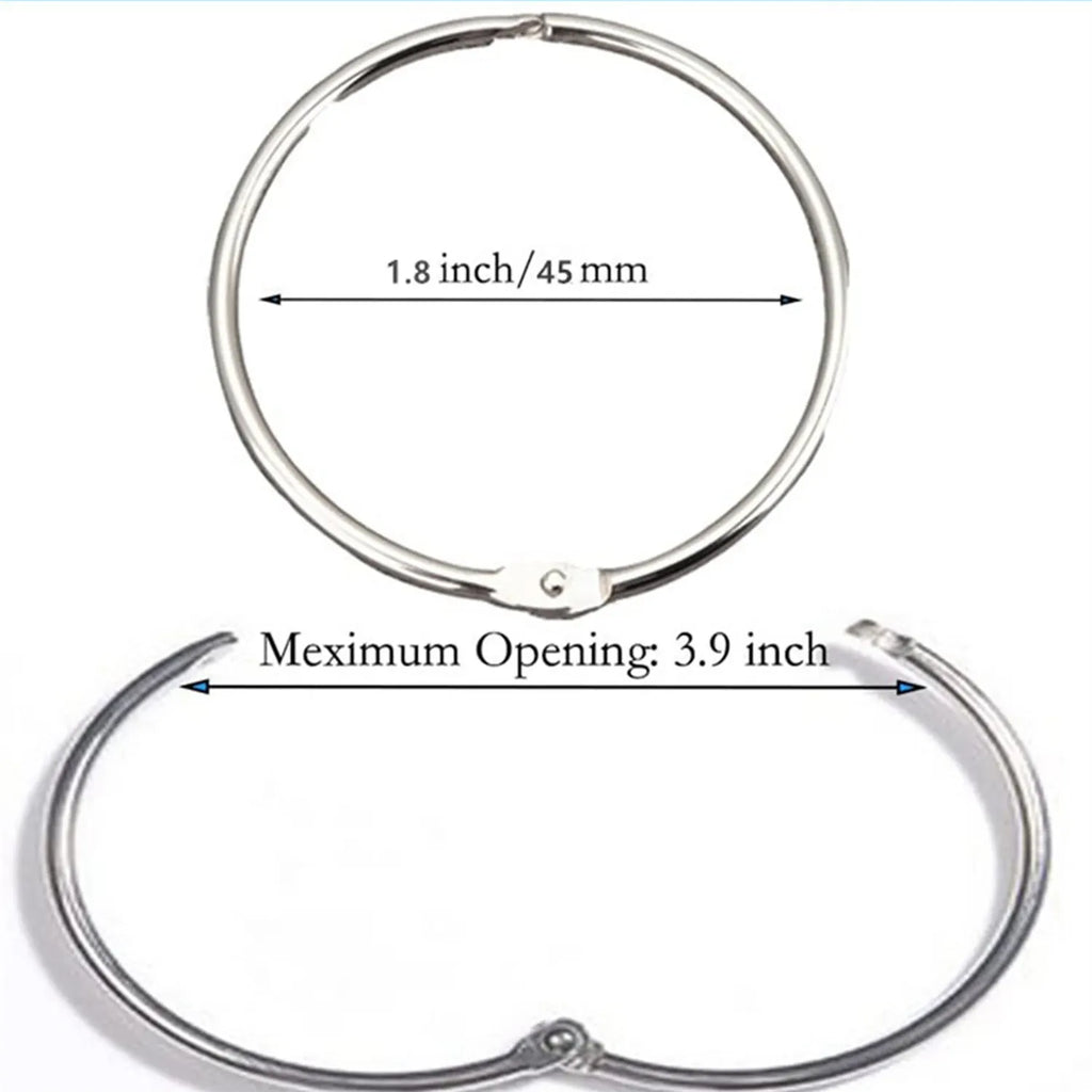 24 Pack Shower Curtain Rings Rust Proof Hooks For Bathroom