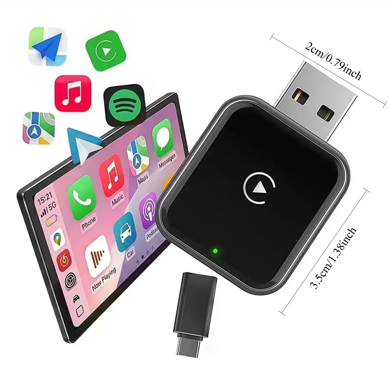 Vyvylabs Upgraded Wireless CarPlay Adapter For iPhone And Android