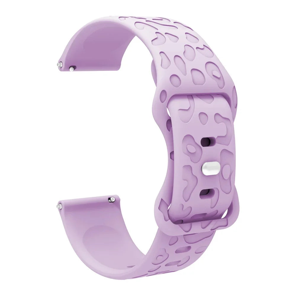 Amazfit Balance, GTR, GTS & Bip Leopard Print Silicone Band