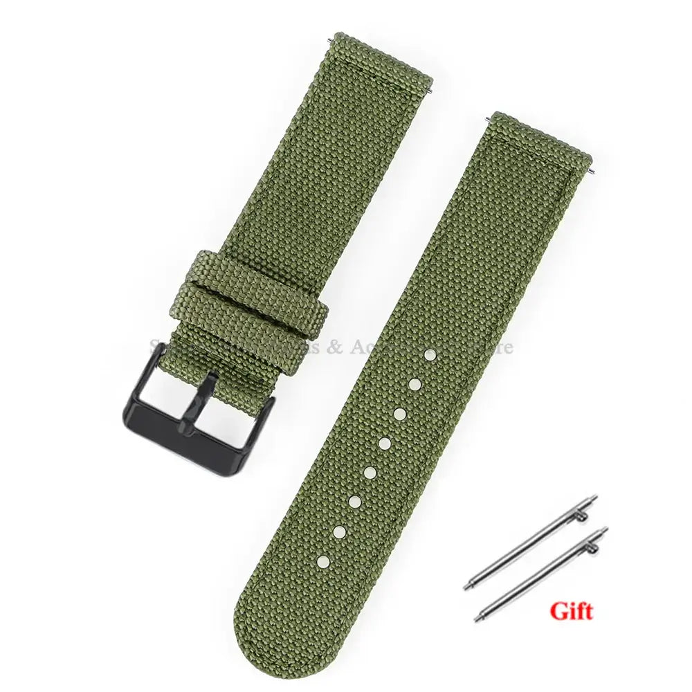 Garmin 18/20/22mm Quick Release Woven Nylon Band with Buckle Options