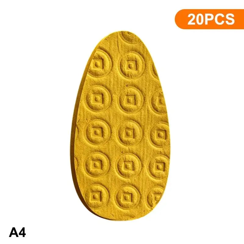 Yellow Fish-Shaped Pet Memorial Joss Paper | Ceremonial Funeral Money Notes for Dog Cat Loss Remembrance