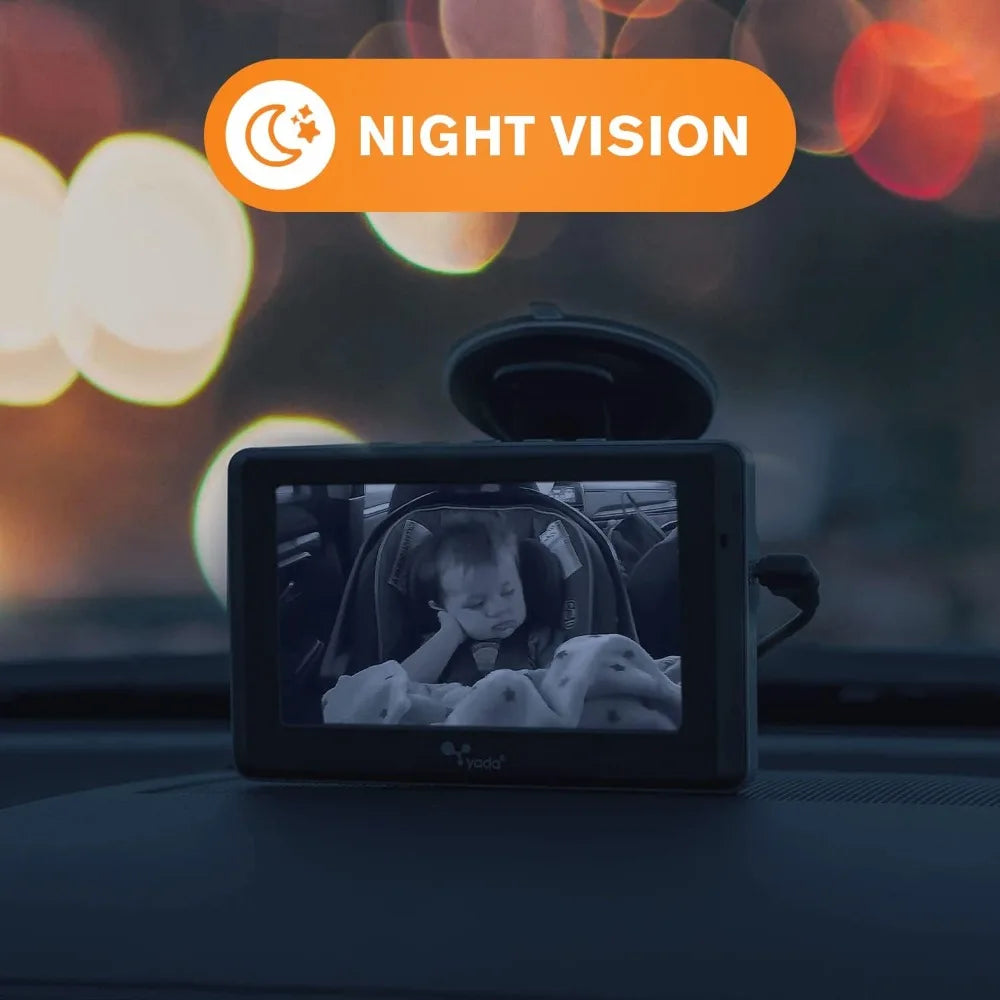 kankeirr Car Portable Baby Monitor With Night Vision And Wireless Display