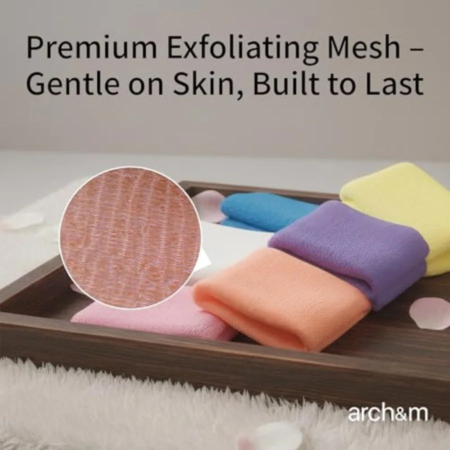 Exfoliating Washcloth And Body Scrubber 3 Pack Japanese Washcloth