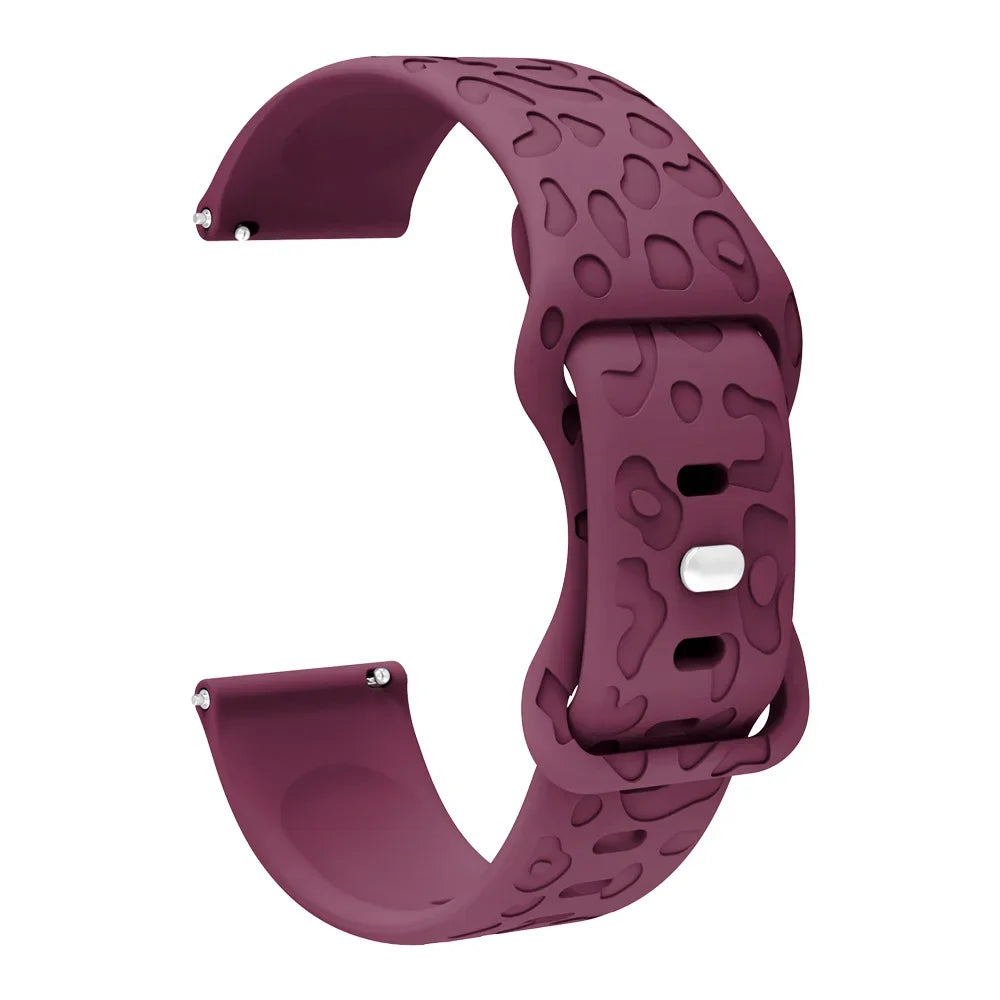 Amazfit Balance, GTR, GTS & Bip Leopard Print Silicone Band